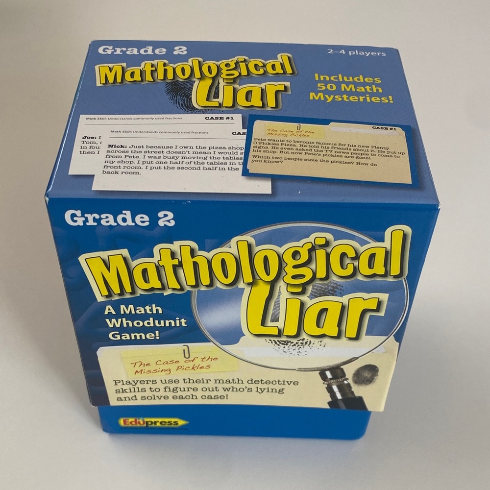 Mathological Liar Game for Grade 2